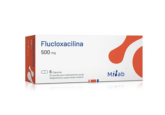 Flucloxacilina 500 mg x 6 cápsulas MINTLAB